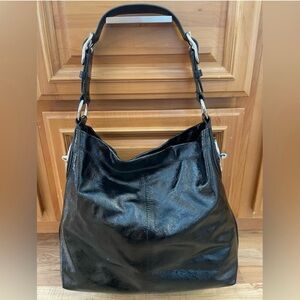 Coach - Patent leather hobo bag.
